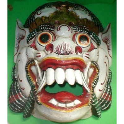 Mask Bali Hindu Raksasa Gargoyle Demon Hand carved Extra LARGE 20 x 15 inch Woo 723905512293  310497935447